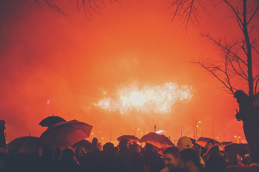 new year 2014 fireworks in amsterdam 