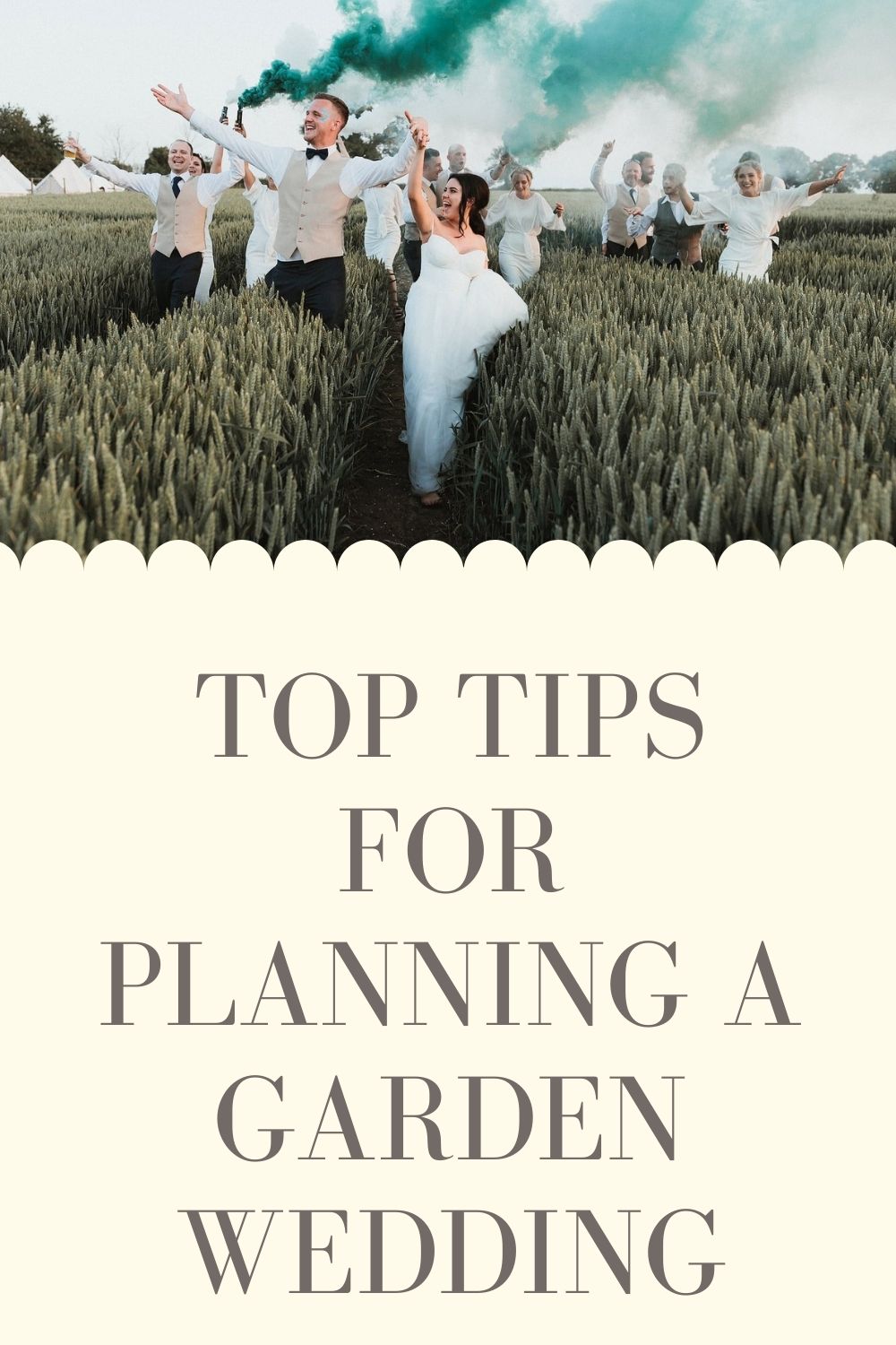 Top tips for planning a garden wedding
